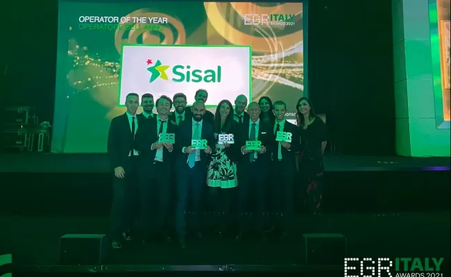 Record di riconoscimenti per Sisal agli EGR Awards 2021, tra i premi anche quello di operatore dell'anno