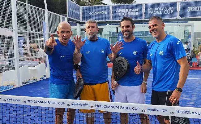 L'altro derby di Roma: domenica la sfida di padel tra le stelle del calcio. Candela: "Io e Perrotta in gran forma, vinciamo noi" . Marcolin: "Caro Vincent, io e Di Canio coppia super"