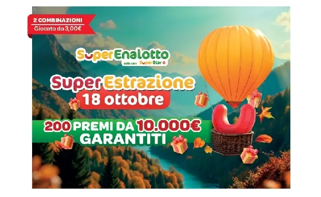 SuperEnalotto, al via la nuova iniziativa "SuperEstrazione": 200 premi da 10mila euro ciascuno garantiti il 18 ottobre 2025