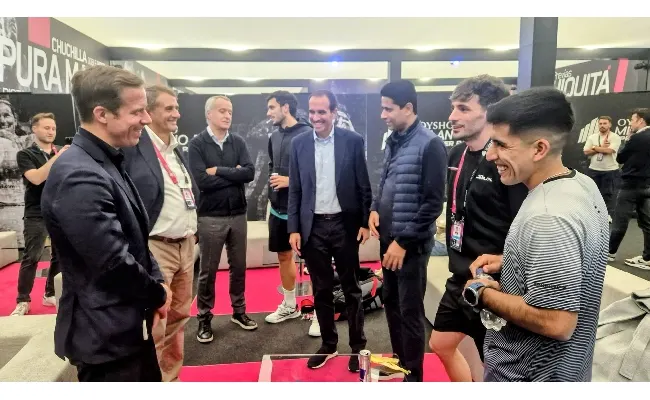 Oysho Milano Premier Padel P1: all'Allianz Cloud la visita del chairman di Premier Padel, Nasser Al-Khelaifi