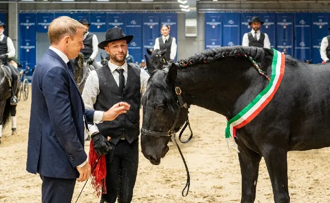 Fieracavalli, celebrati i 100 anni del cavallo murgese. Lollobrigida: "Emblema della tradizione e del patrimonio equestre nazionale"