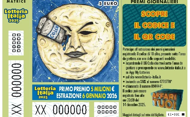 Lotteria Italia 2025, Adm: rettifica parziale annullamento validità di alcuni biglietti oggetto di danneggiamento o smarrimento