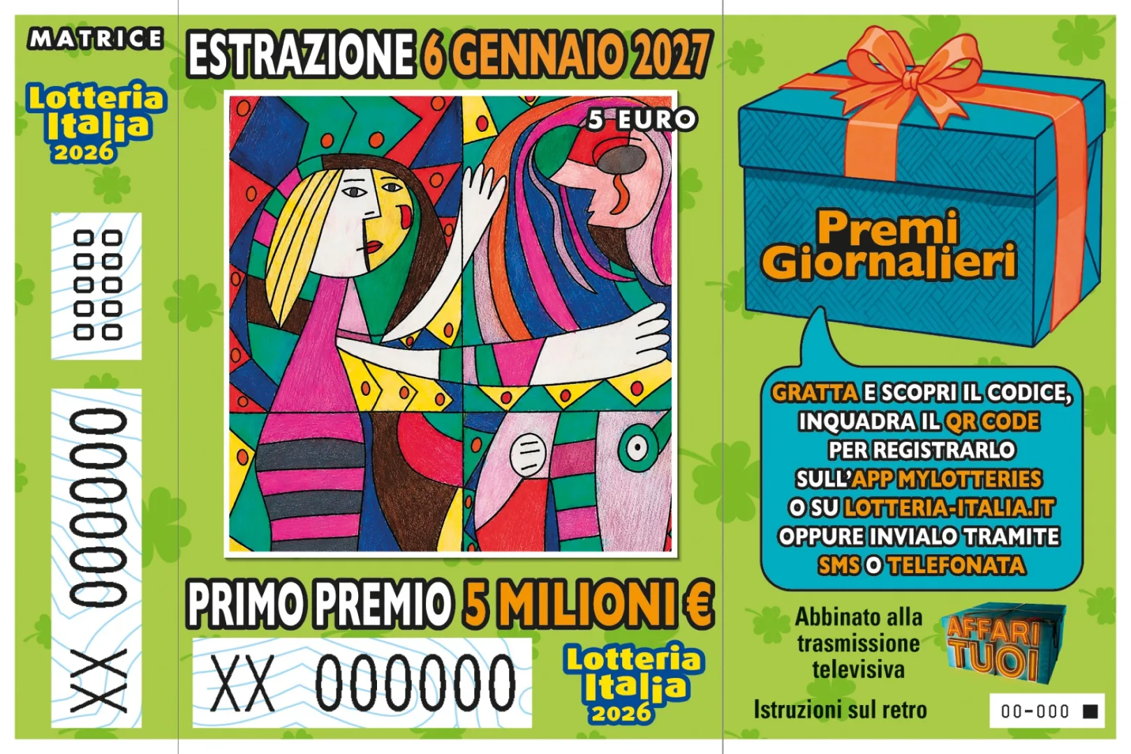 Lotteria Italia 2026, Adm: biglietti in vendita dal 1° settembre, confermato abbinamento con la trasmissione "Affari tuoi"