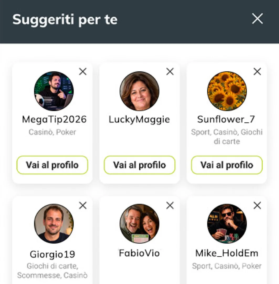 Sisal Community: da oggi disponibili nuove funzioni per incontrarsi, condividere passioni e vivere la Community insieme su Sisal.it